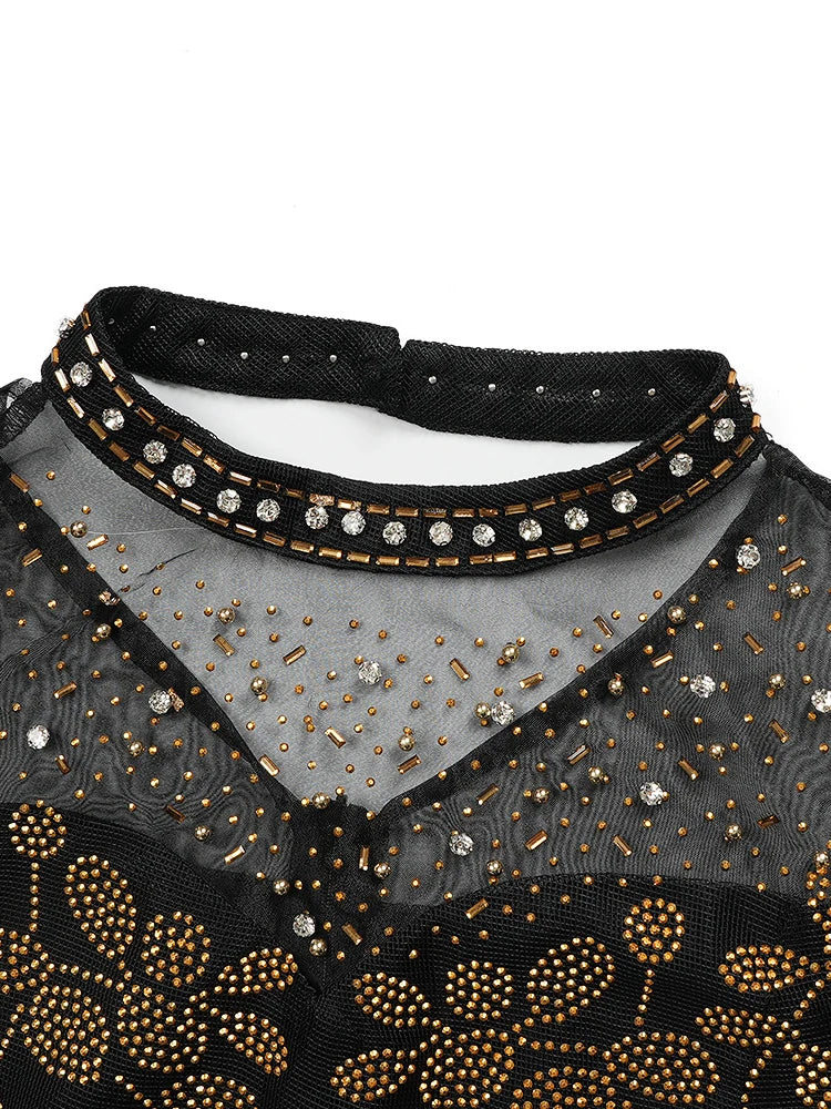 2025 Luxury Party Dresses Elegant Women Wedding Prom Evening Gown Long Sleeve Bodycon Robe African Dashiki Sequin Maxi Dress