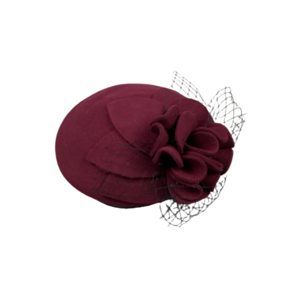 Wool Cashmere Flower Fascinator