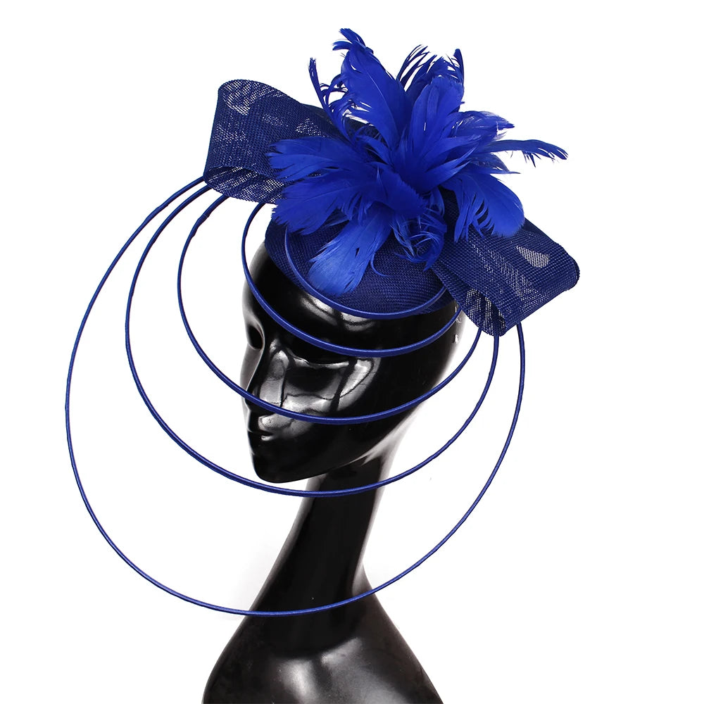 Elegant Crinoline Feather Fascinator
