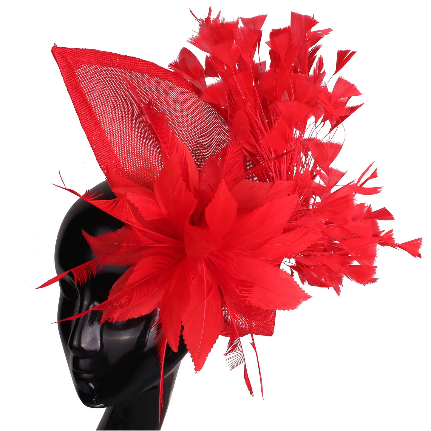Elegant Wedding Fascinator Hat – Vintage Feather Headdress for Women