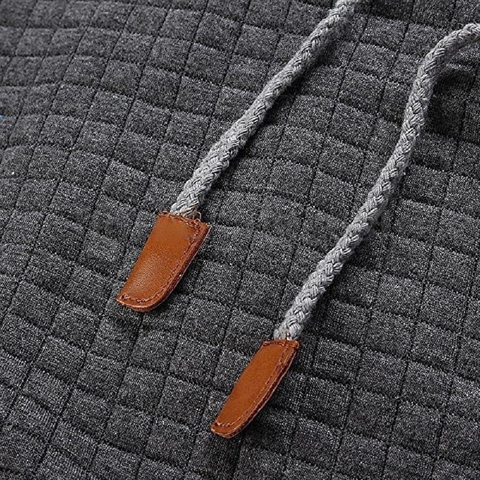 Plaid Hooded Sweatshirt for Mens Hoodie Tracksuit