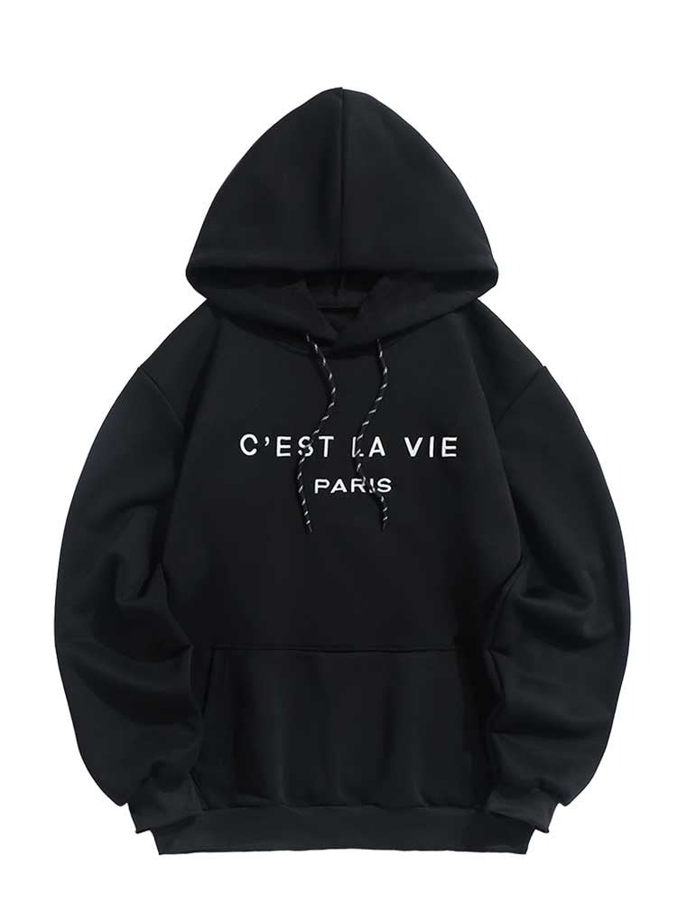 Hooded Hoodie For Men Letter Embroidery Sweatshirts