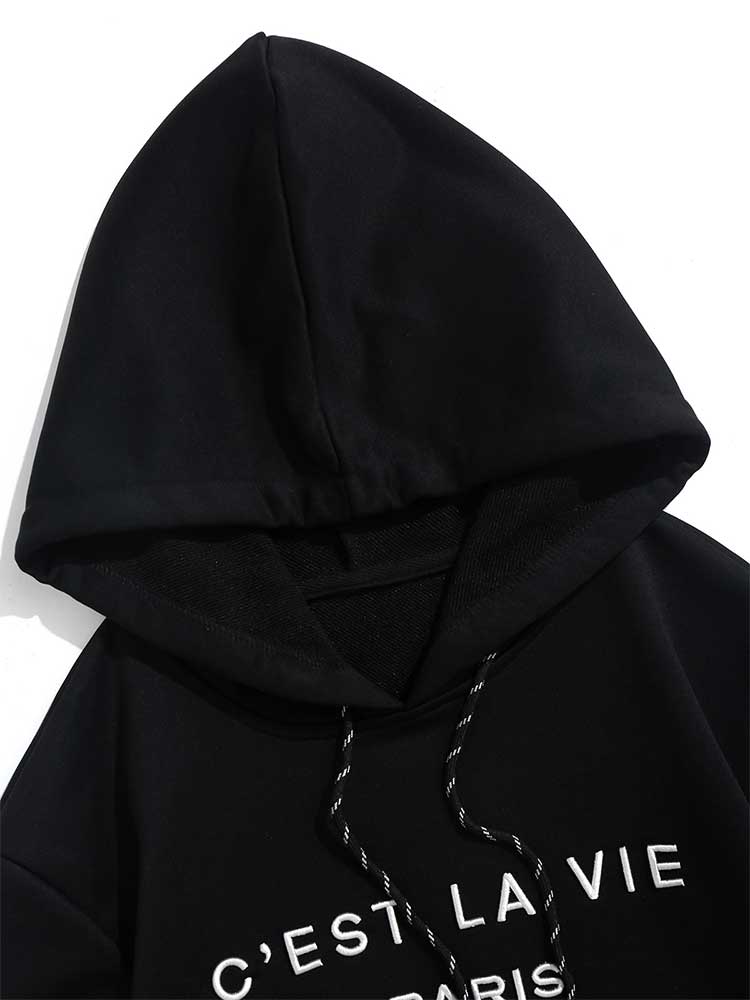 Hooded Hoodie For Men Letter Embroidery Sweatshirts