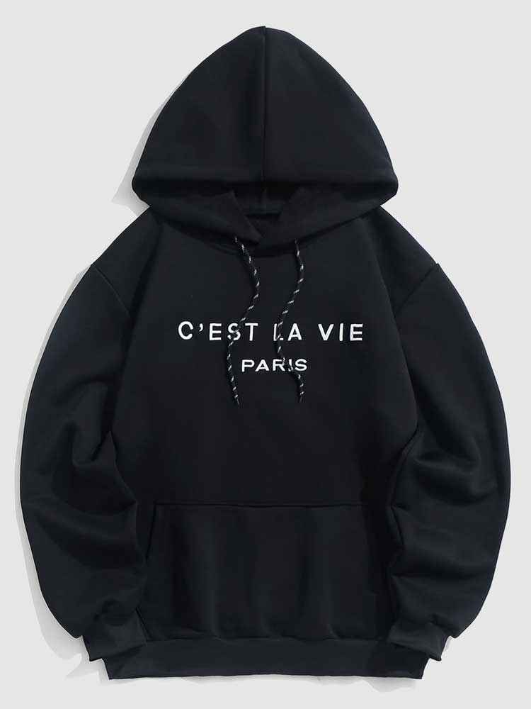 Hooded Hoodie For Men Letter Embroidery Sweatshirts