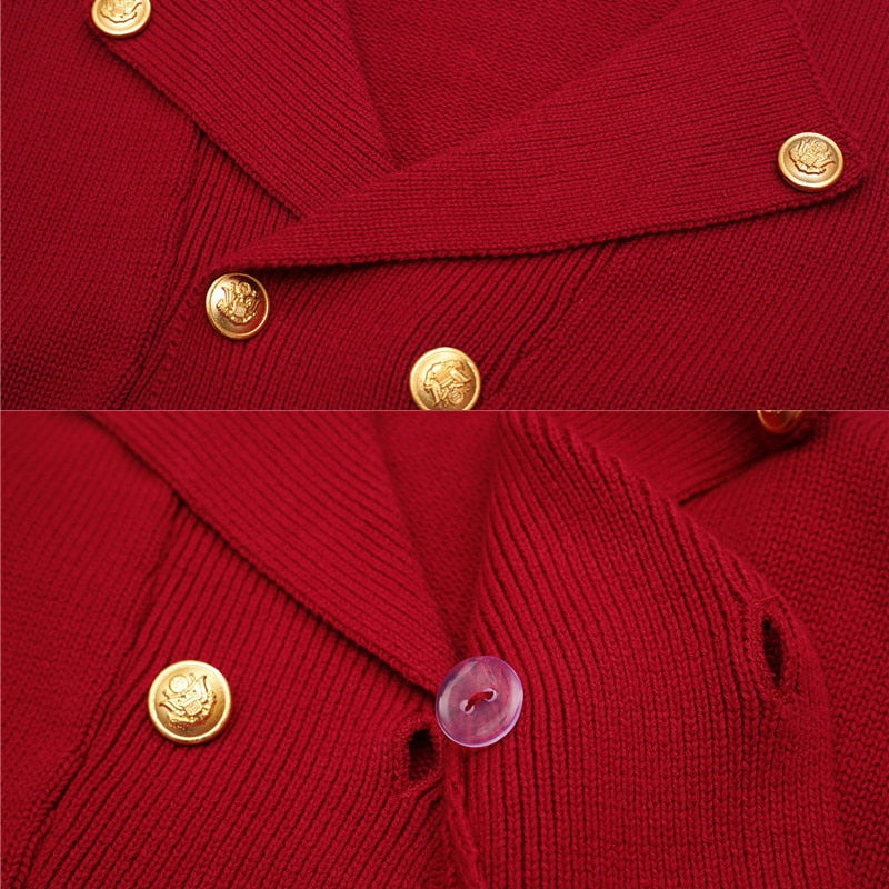 Double Breasted Knitted Cardigan for Boys