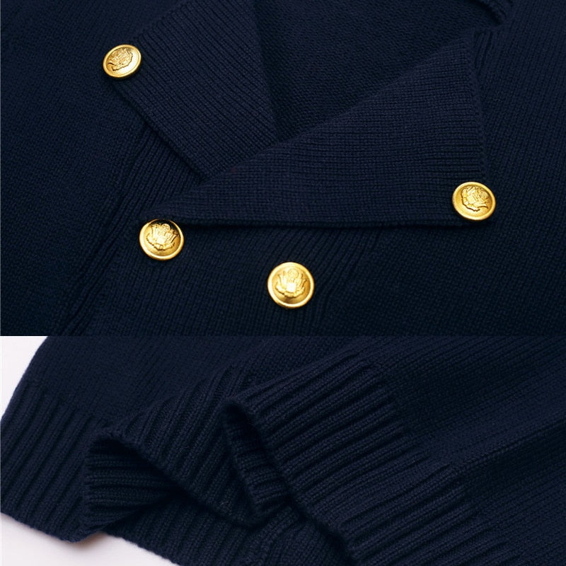 Double Breasted Knitted Cardigan for Boys