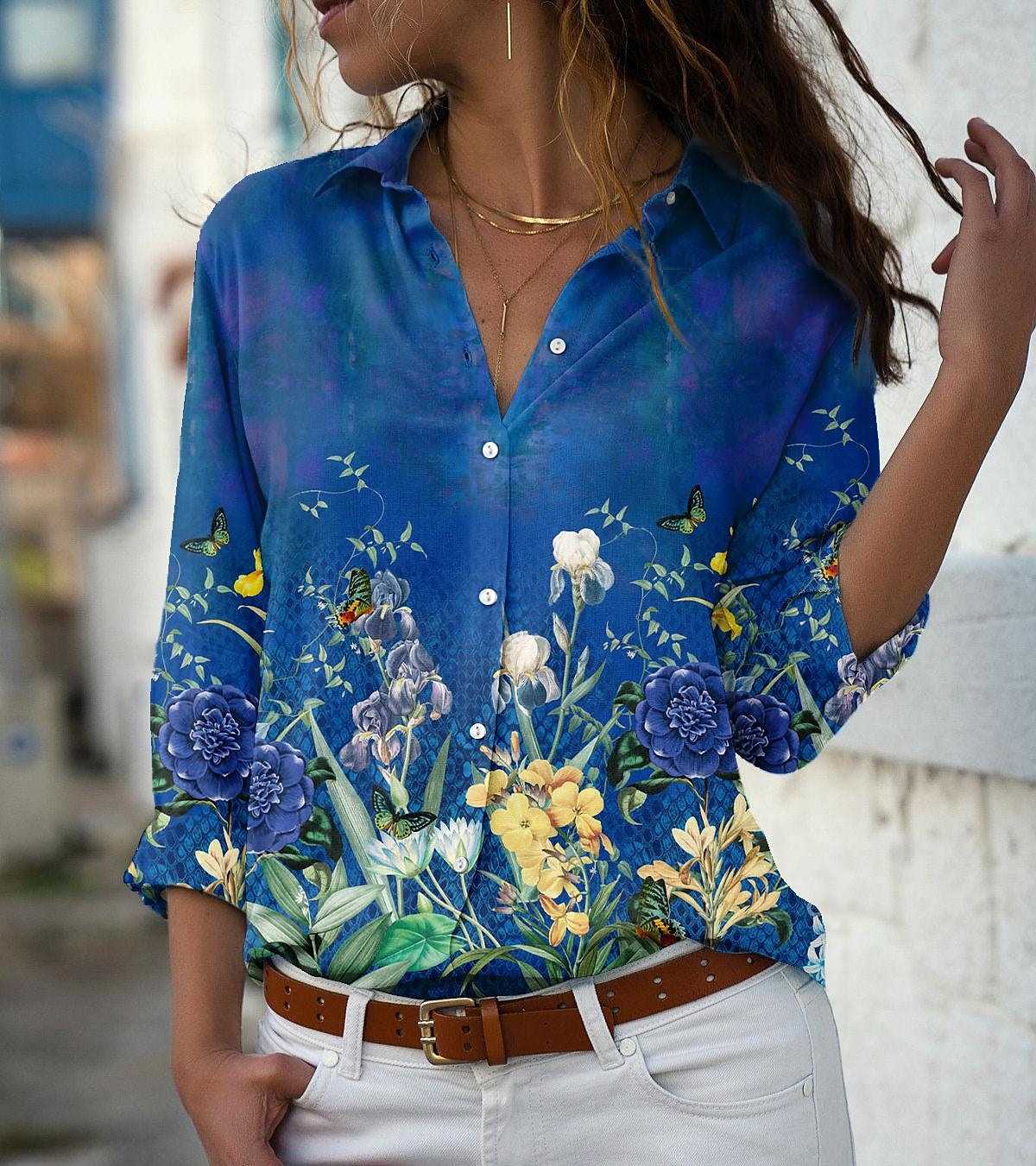 Fashion Long Sleeve Shirts for Women - Azahshopping