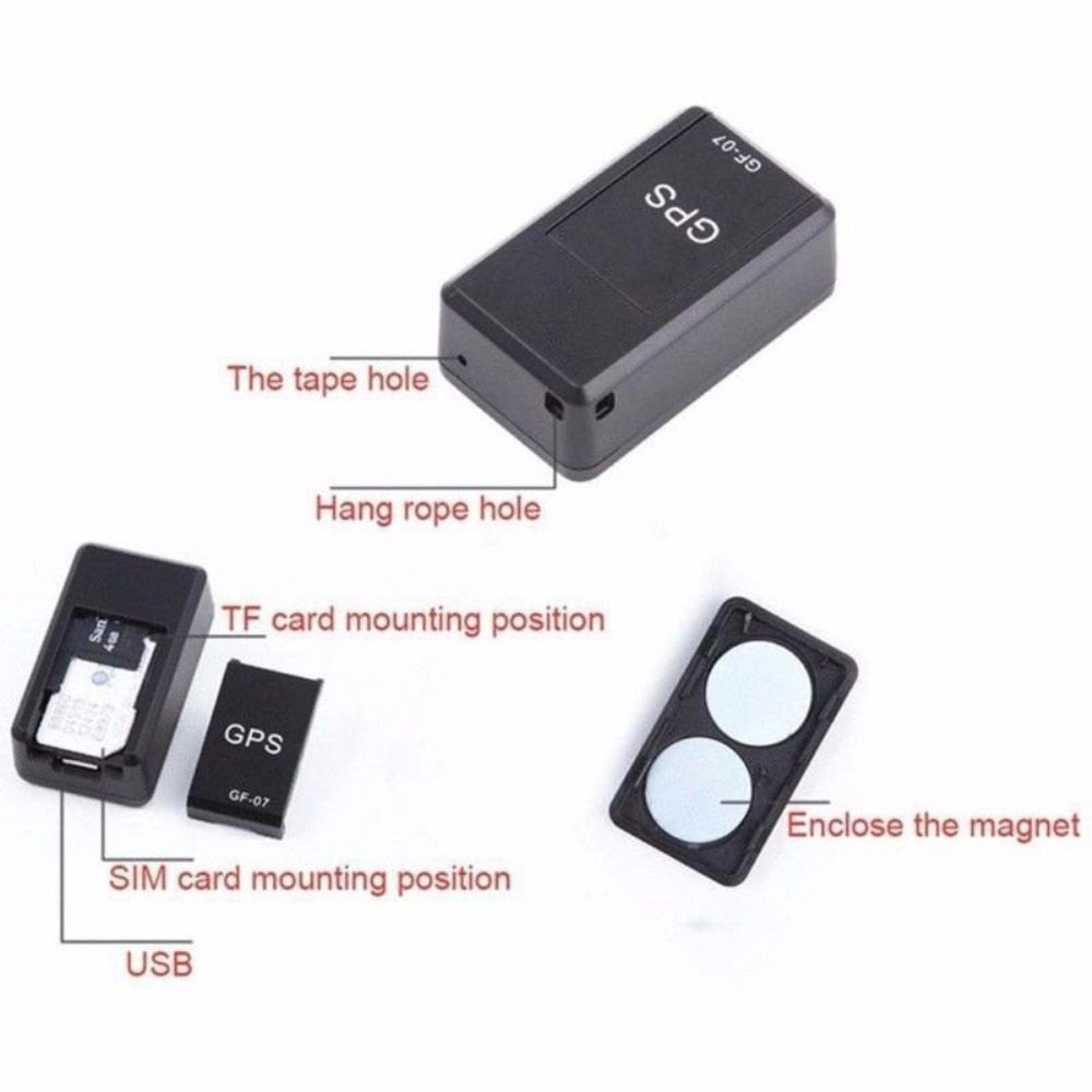 Gf-07 Magnetic Car Tracker Gps Positioner Real Time Tracking Magnet Adsorption - Smart Activity Trackers