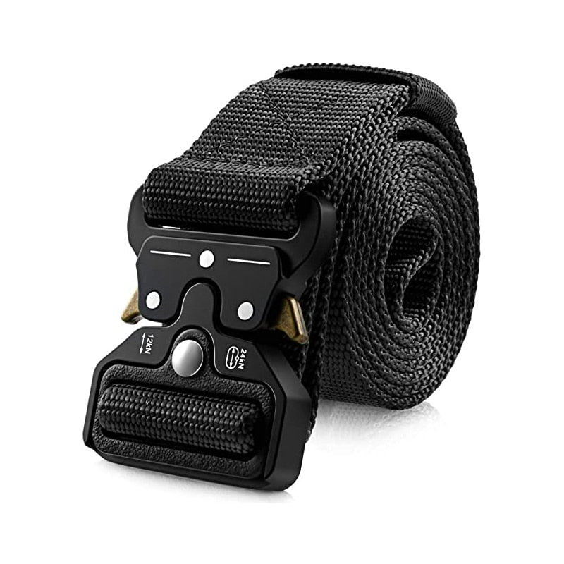 Genuine Tactical Belt Soft Real Nylon for Men And Women Black
