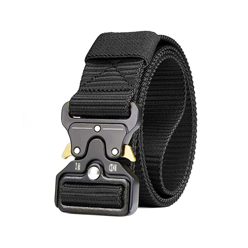 Genuine Tactical Belt Soft Real Nylon for Men And Women Black