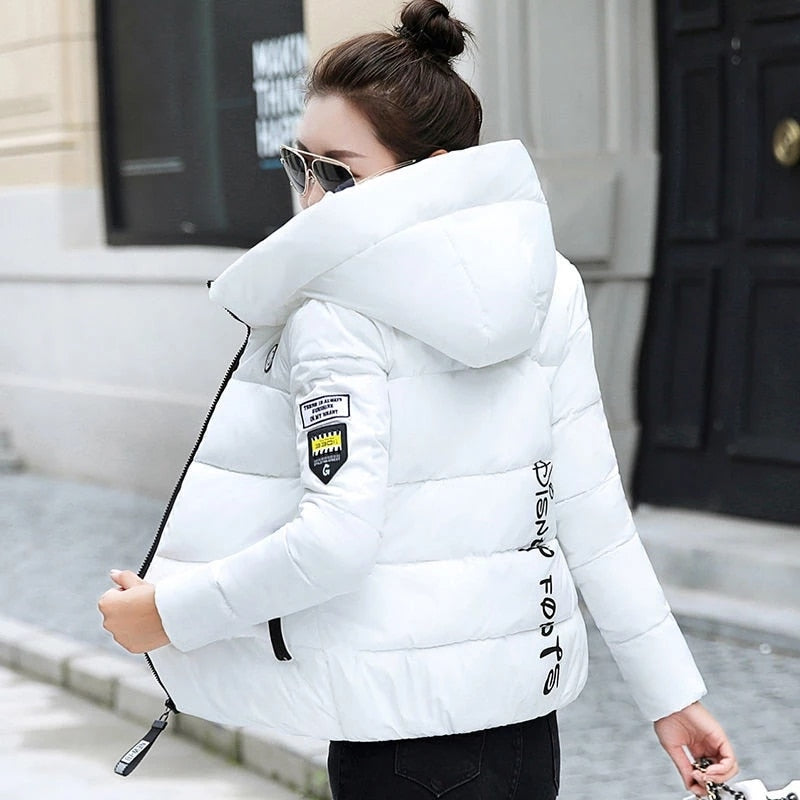 Hooded Thick Warm Short Cotton Padded Coat