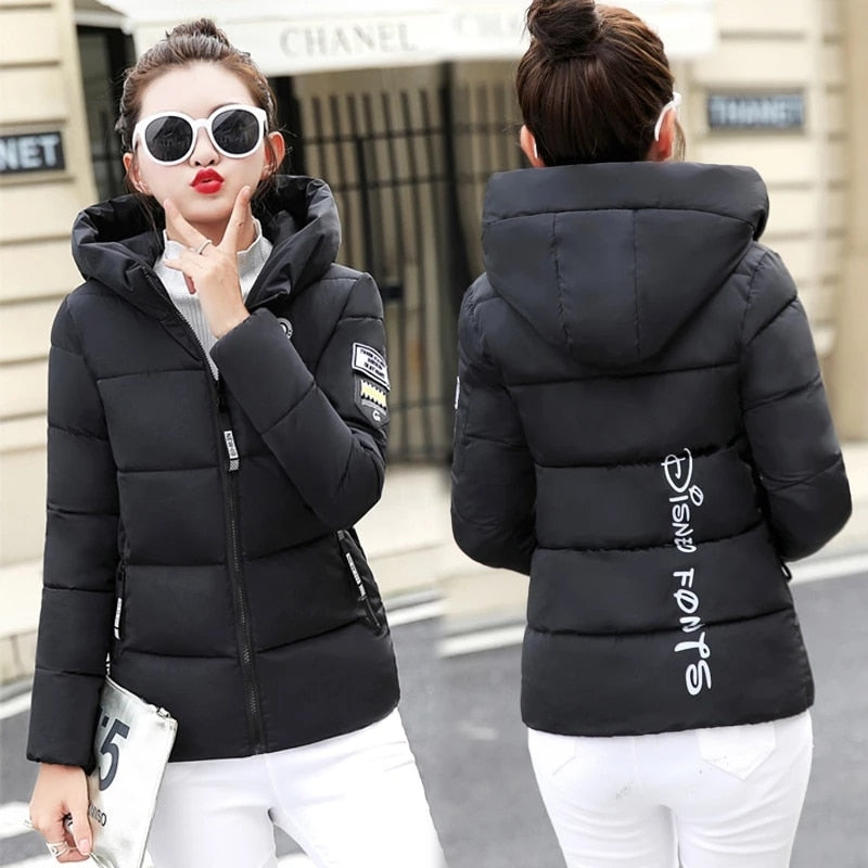 Hooded Thick Warm Short Cotton Padded Coat