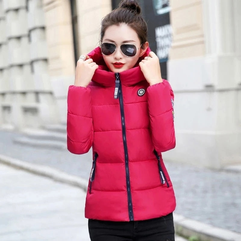Hooded Thick Warm Short Cotton Padded Coat