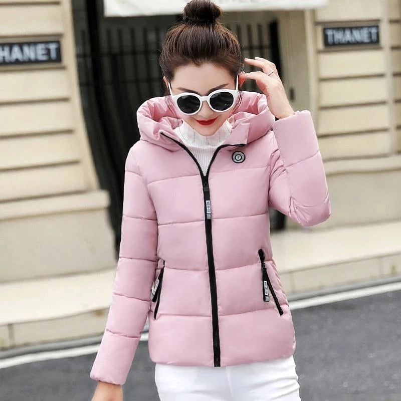 Hooded Thick Warm Short Cotton Padded Coat
