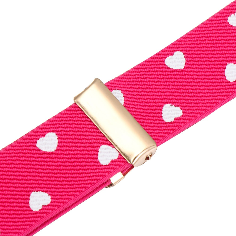 Kids Elastic Belts Girl Stretch Waist Belt Adjustable