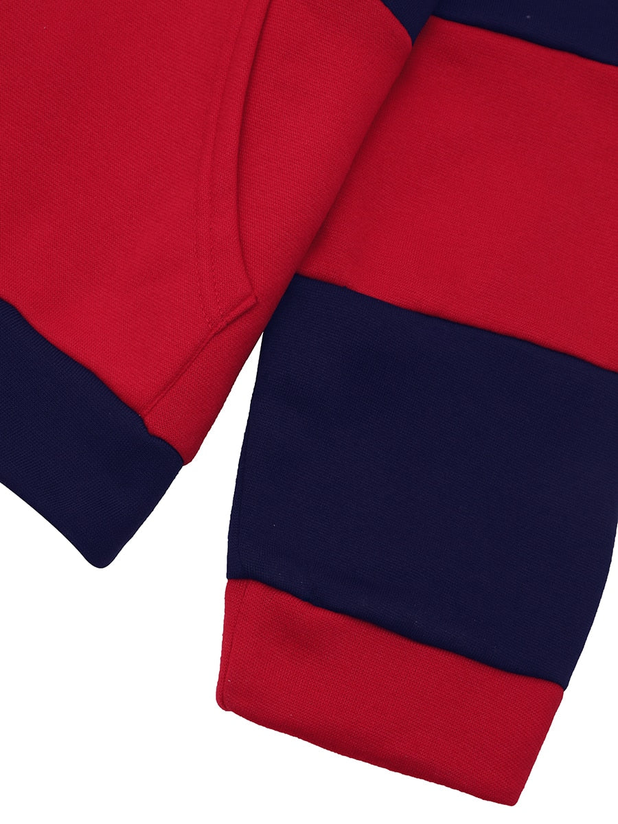 Striped Drawstring Tracksuit Set