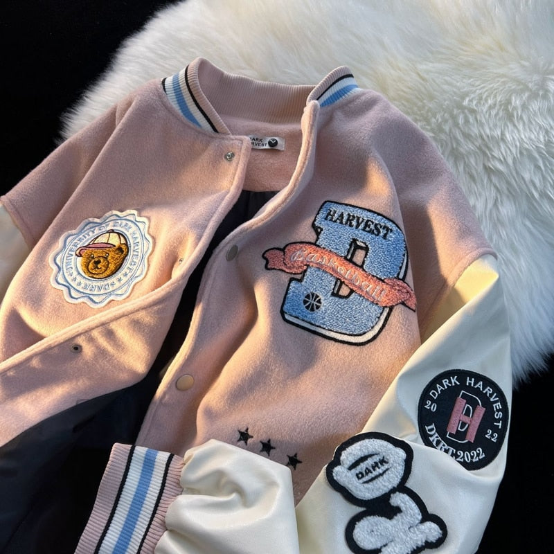 Pink Cute jackets for women - Azahshopping