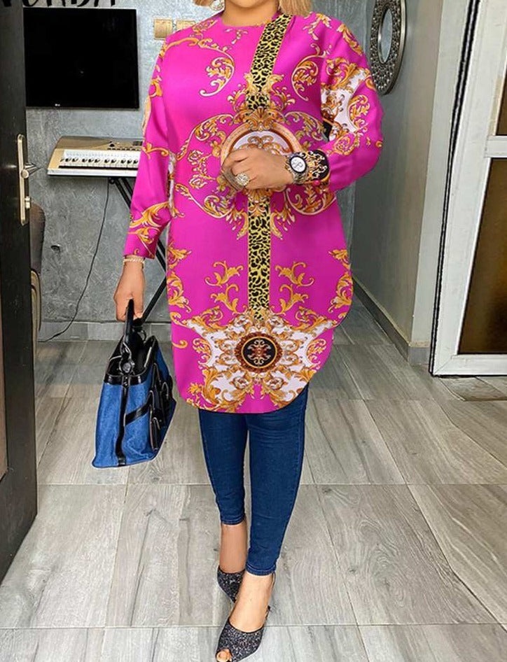 Long Shirt Bohemian Blouse for Women