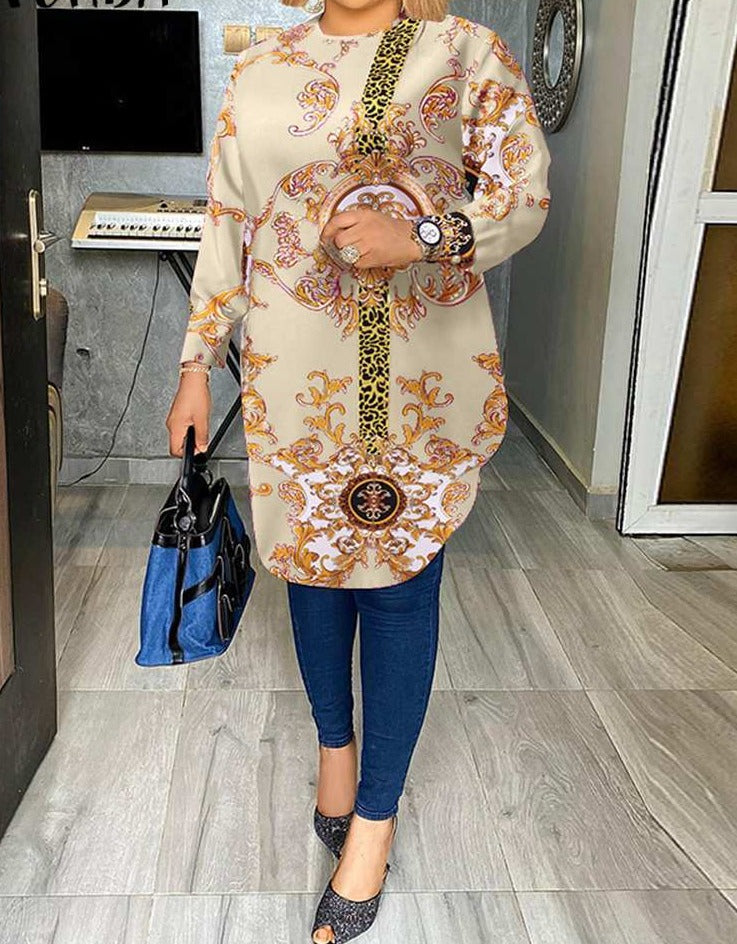 Long Shirt Bohemian Blouse for Women
