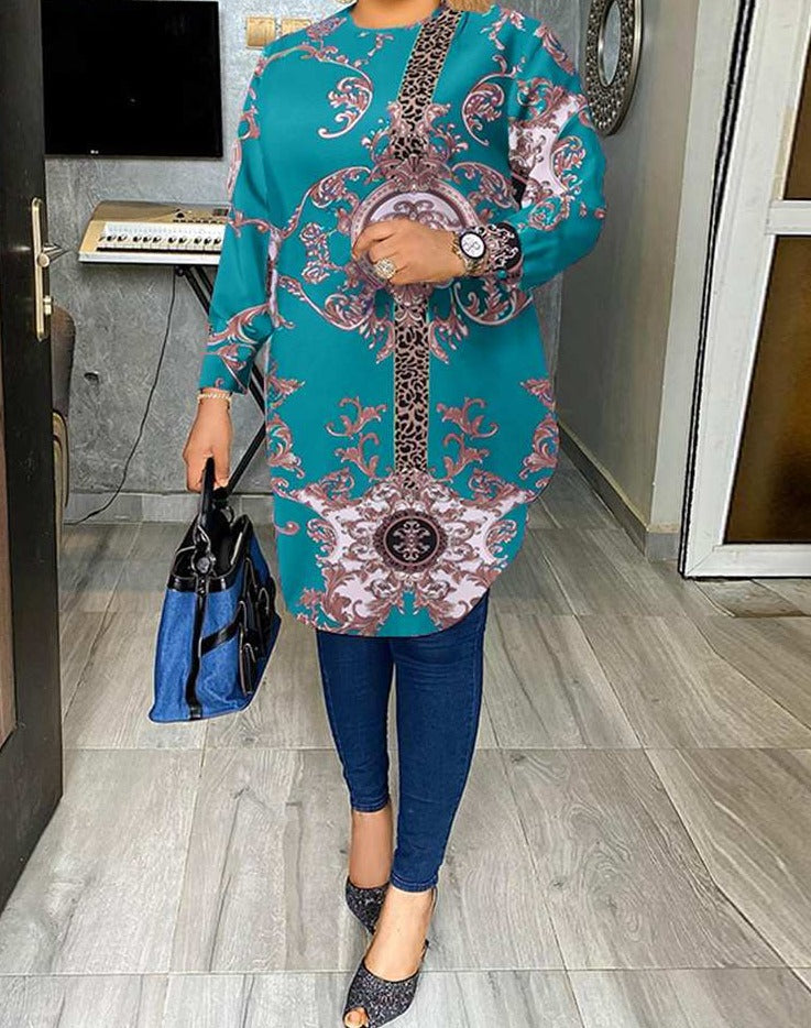 Long Shirt Bohemian Blouse for Women