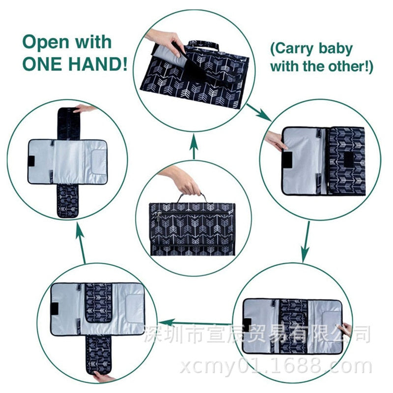 Multifunctional Foldable Waterproof Baby Changing Mat