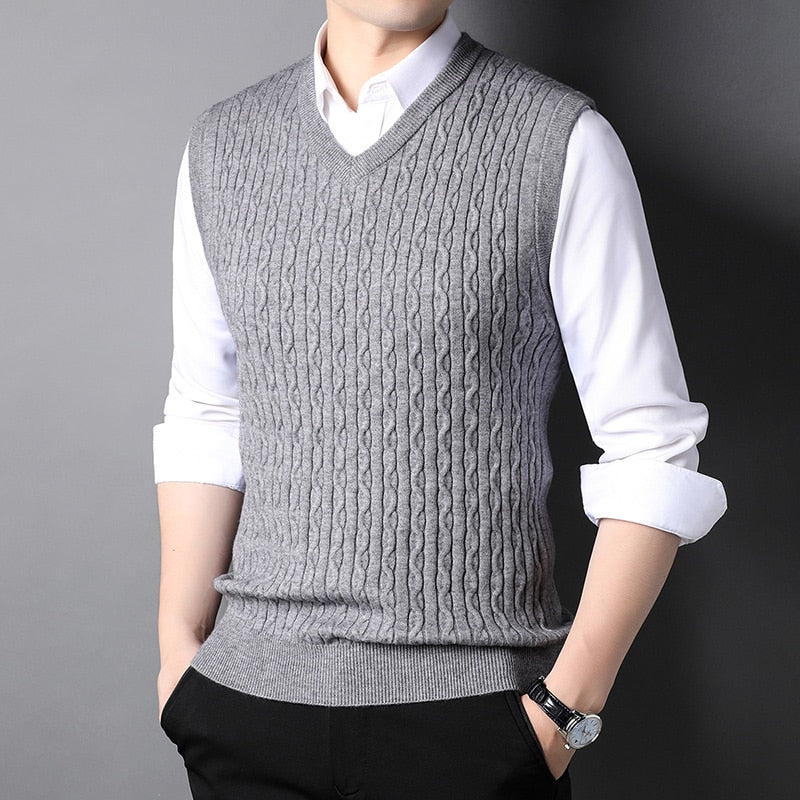 Sweater Pullover Knit Vest