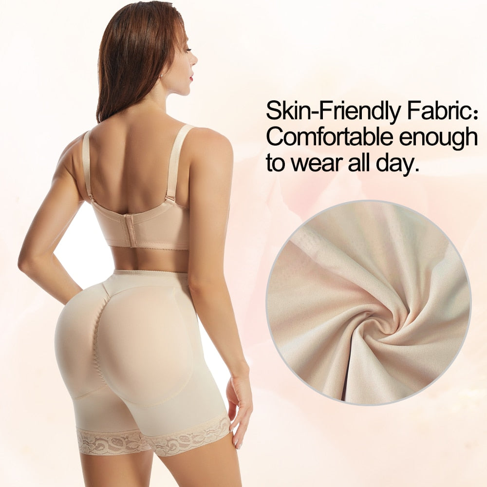 Hip Shapewear Panties Women Body Shaper Butt Lifter Panties Hip Enahncer Shapewear With Pads Push Up Panties - Shapers