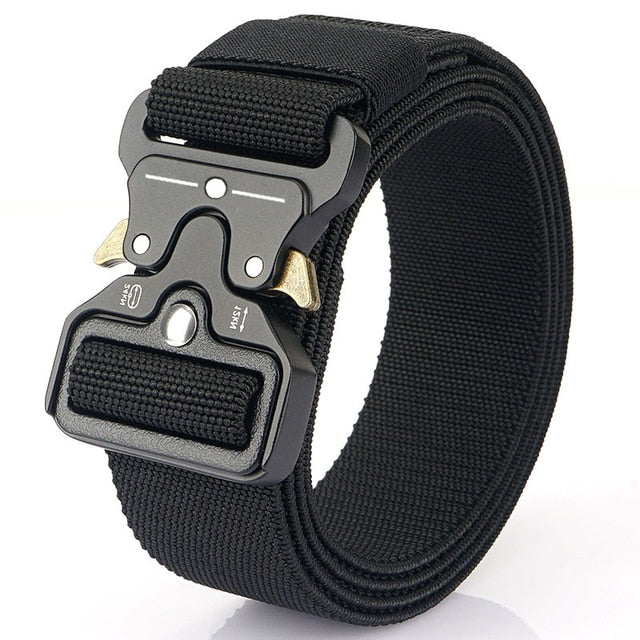 Genuine Tactical Belt Soft Real Nylon for Men And Women Black