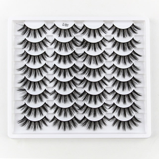 Natural Long Dramatic Fluffy 3d Wispy Eye Lashes Thick Soft - False Eyelashes