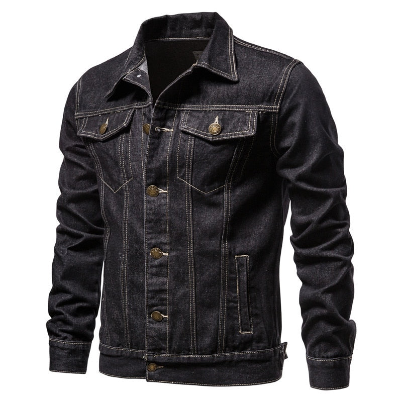 Men Light Blue Denim Jackets