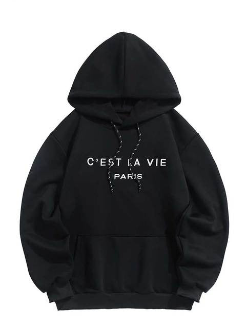Hooded Hoodie For Men Letter Embroidery Sweatshirts