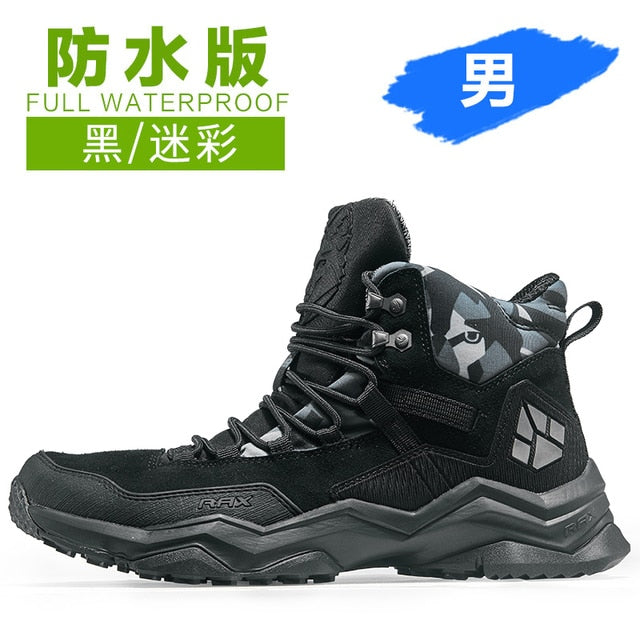 Hiking Shoes Mid top Waterproof Outdoor Sneaker for Men