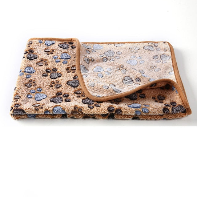 Fluffy Cute Star Printing Pet Mat Warm And Comfortable Pet Blanket For Dogs And Cats