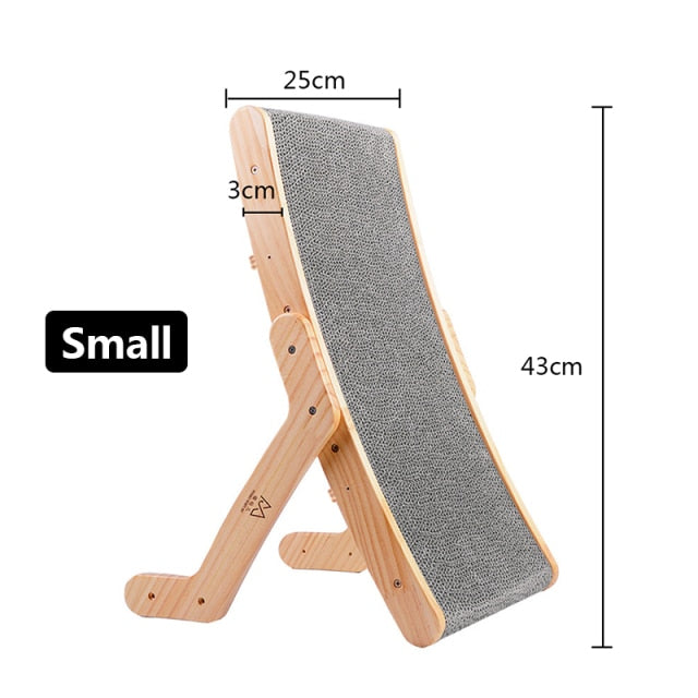 Wooden Cat Scratcher Scraper Detachable Lounge Bed 3 In 1 Scratching Post For Cats Training Grinding Claw Toys