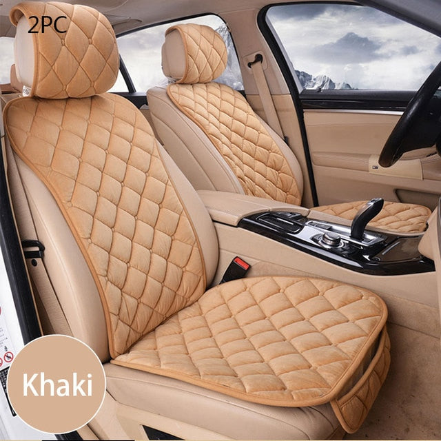 Plush Car Seat Cover Set Universal