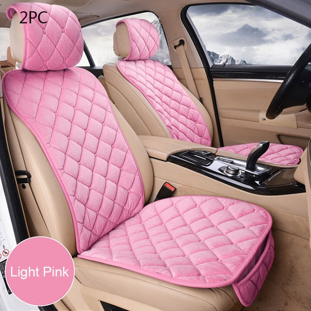 Plush Car Seat Cover Set Universal