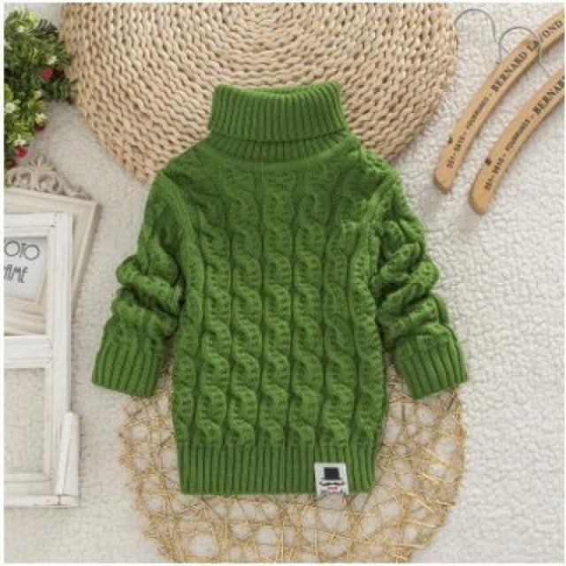 Tricots Turtleneck Pullover Baby Winter Sweaters