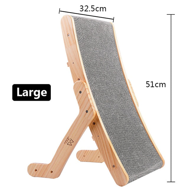 Wooden Cat Scratcher Scraper Detachable Lounge Bed 3 In 1 Scratching Post For Cats Training Grinding Claw Toys