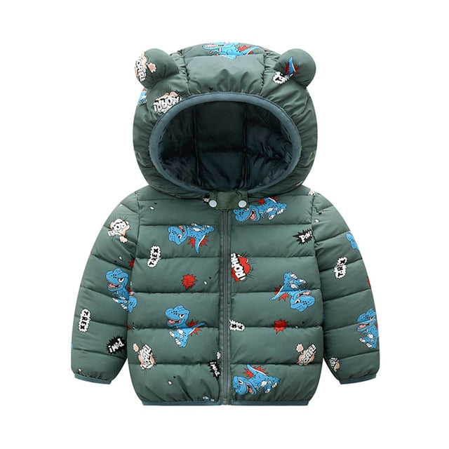 Winter Thick Warm Hooded Down Jacket 0-7 Year Old