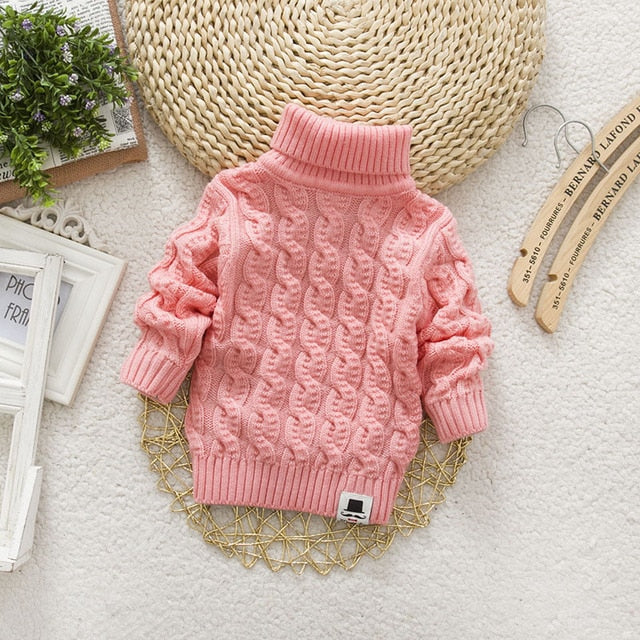 Tricots Turtleneck Pullover Baby Winter Sweaters
