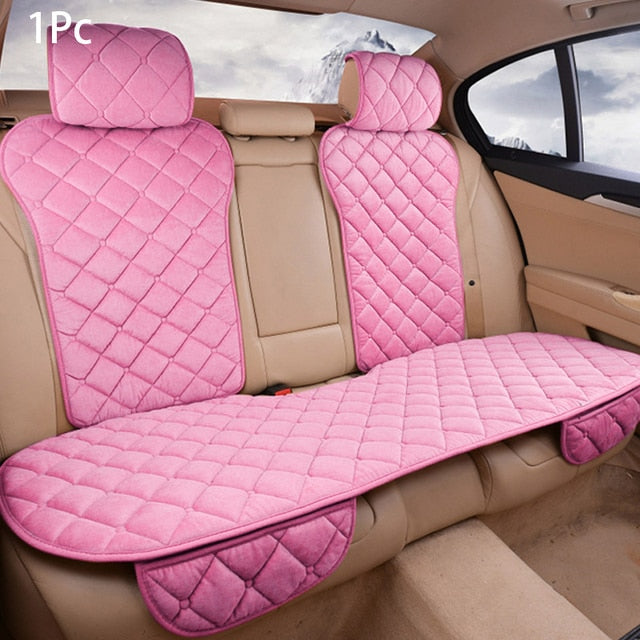 Plush Car Seat Cover Set Universal
