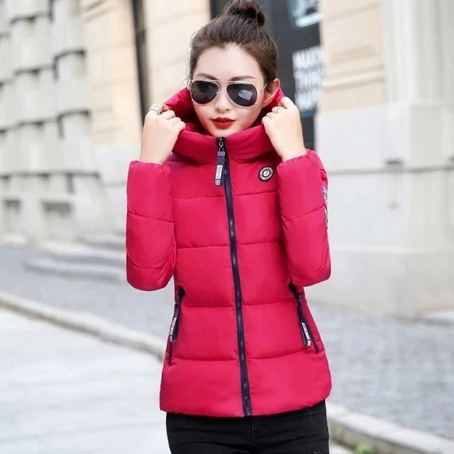 Hooded Thick Warm Short Cotton Padded Coat