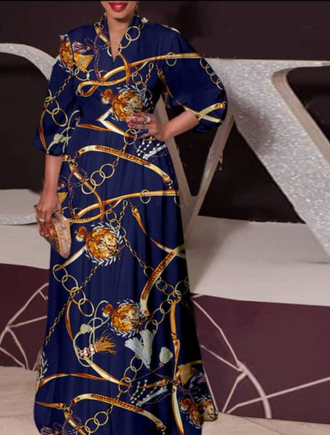 Fashion Autumn Maxi Dress - Azahshopping