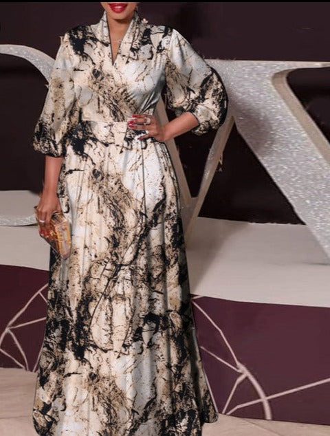 Fashion Autumn Maxi Dress - Azahshopping