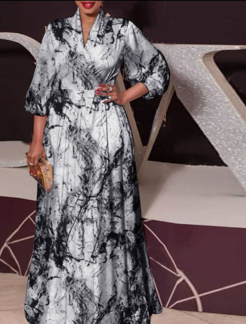 Fashion Autumn Maxi Dress - Azahshopping