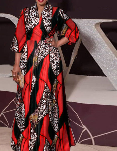 Fashion Autumn Maxi Dress - Azahshopping