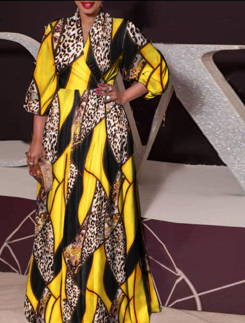 Fashion Autumn Maxi Dress - Azahshopping