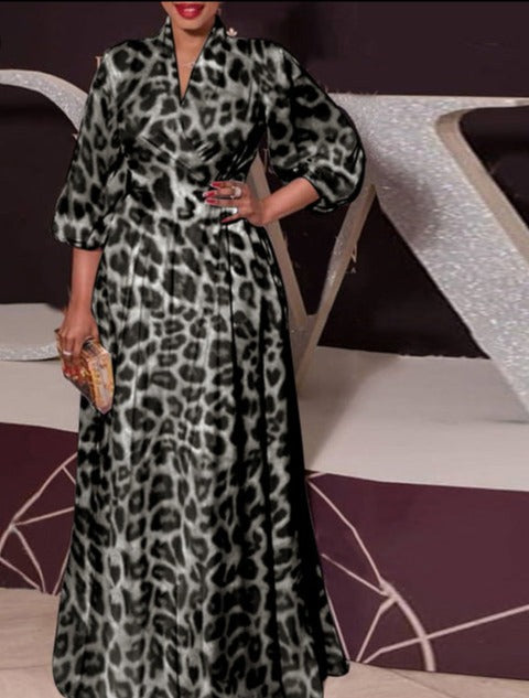 Fashion Autumn Maxi Dress - Azahshopping