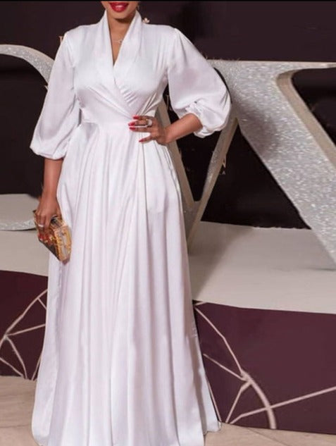 Fashion Autumn Maxi Dress - Azahshopping