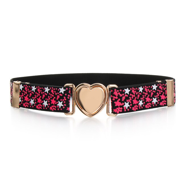 Kids Elastic Belts Girl Stretch Waist Belt Adjustable